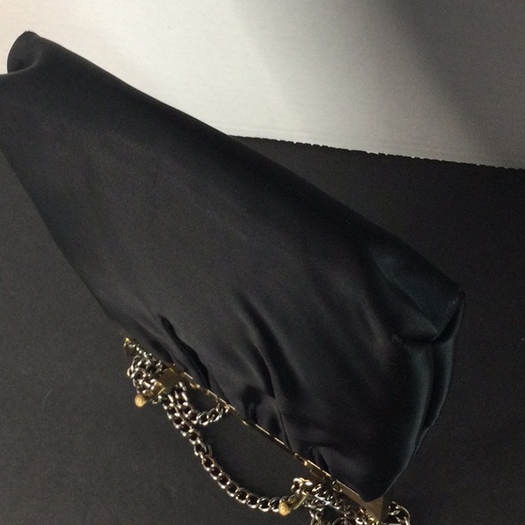 Vintage satin purse with coin purse - Picture 8 of 8